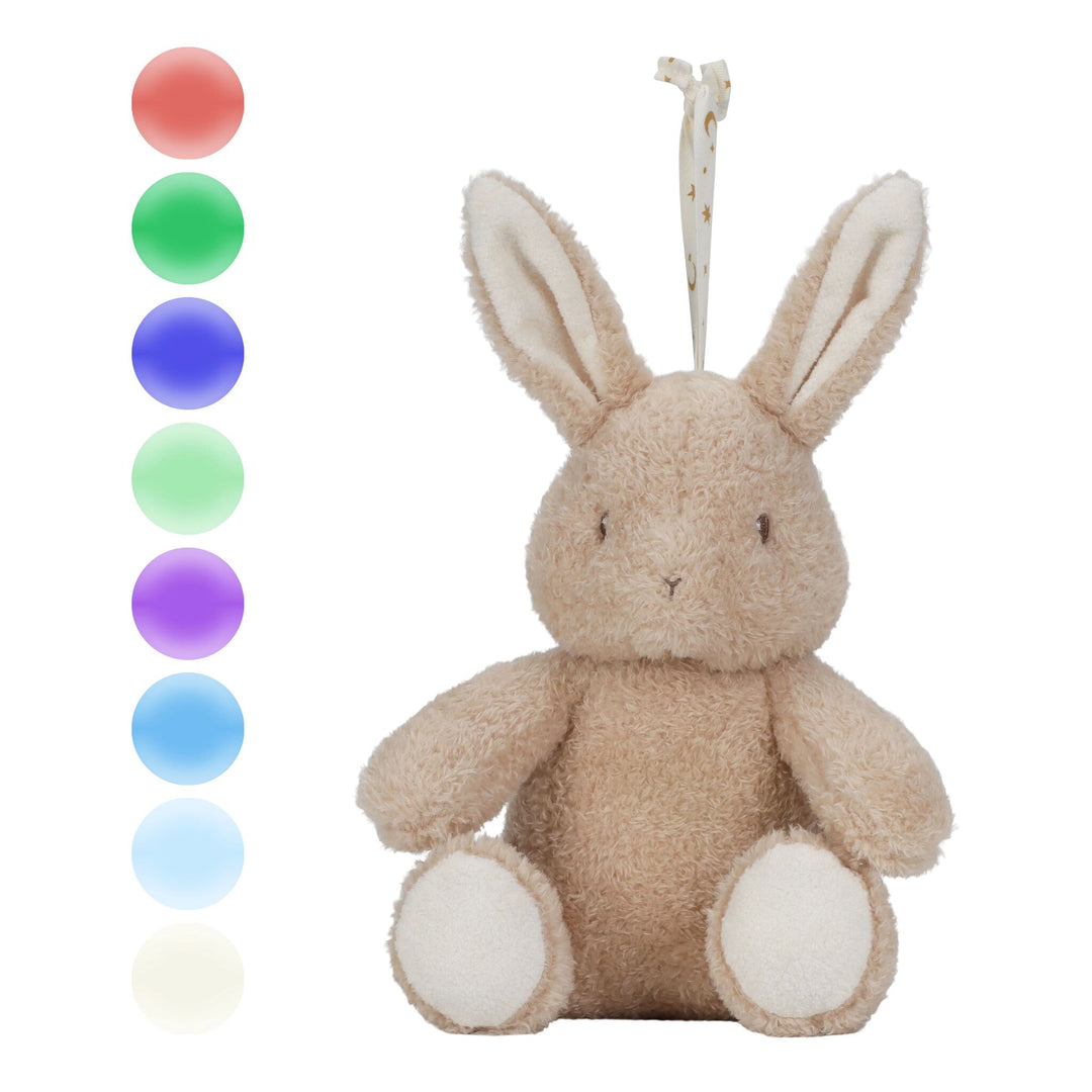 Little Dutch Cuddle Baby Bunny Light &amp; Sound – Newborn Naturals