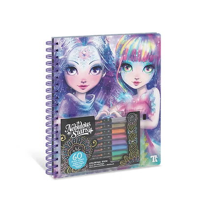 Nebulous Stars Calming Colouring Book &amp; Metallic Gel Pens – Isadora &amp; Iceana