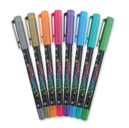 Nebulous Stars Calming Colouring Book & Metallic Gel Pens – Isadora & Iceana