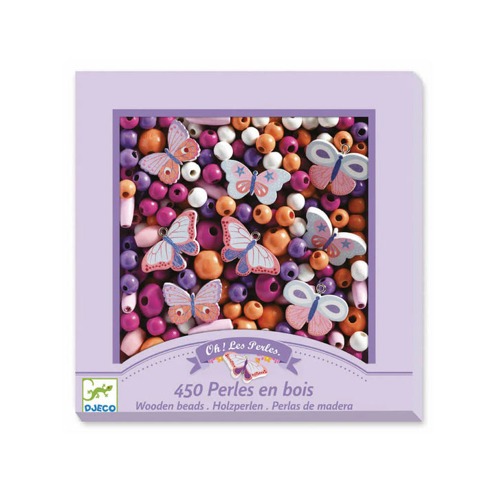 Djeco Wooden Beads – Butterflies