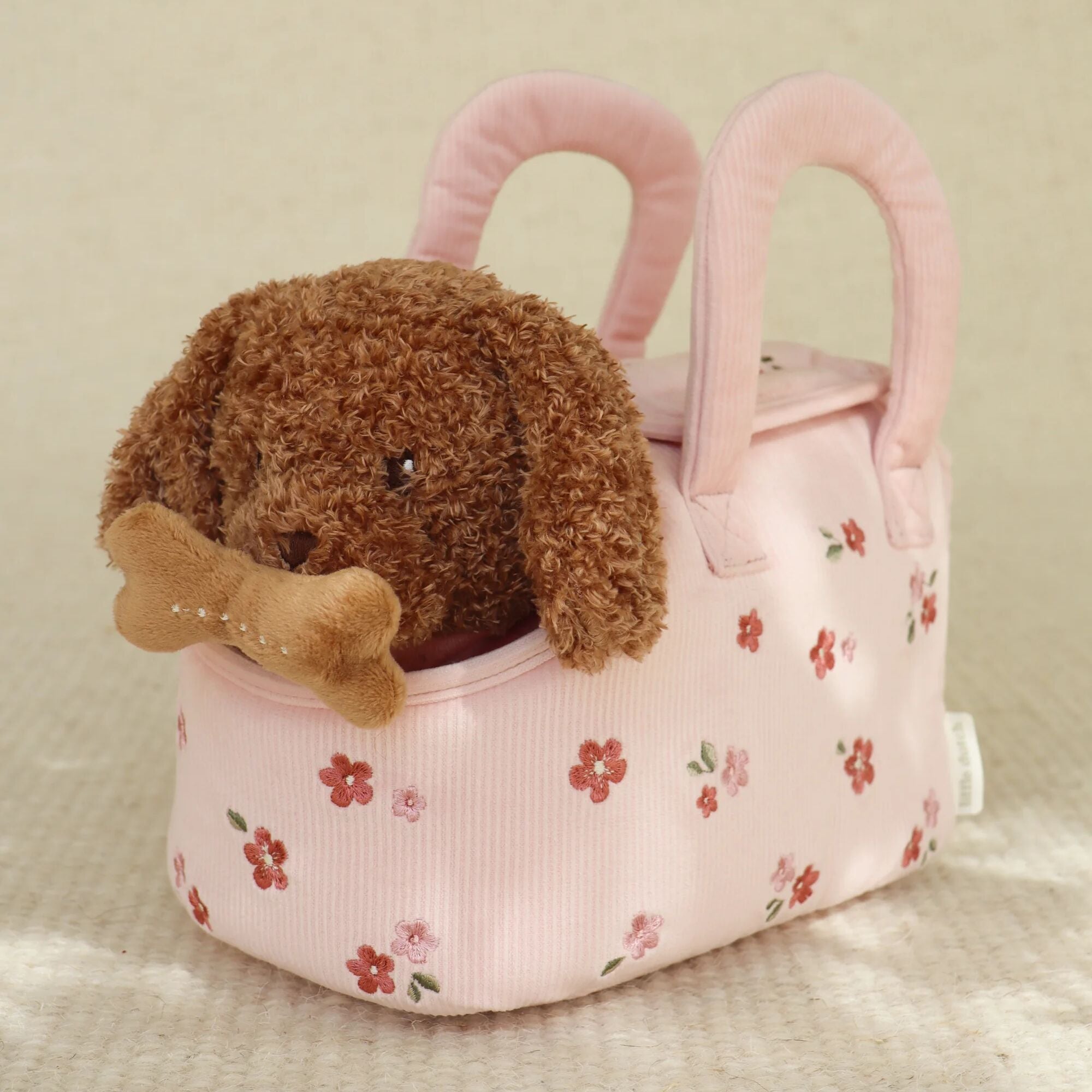 Little Dutch Cuddle Dog in Pink Carry Bag – Jackie