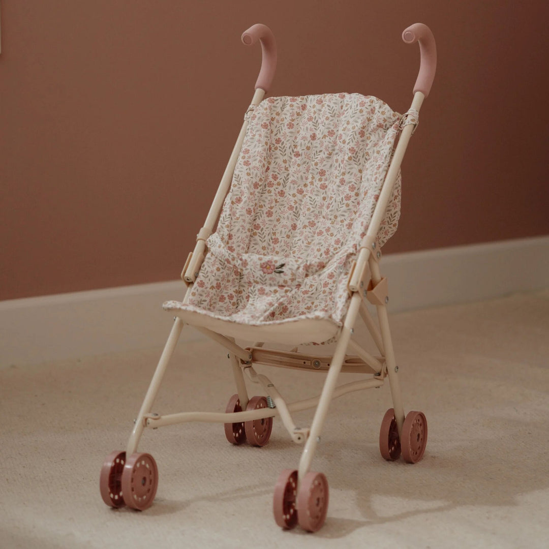 Little Dutch Metal Baby Doll Stroller – Soft Flowers