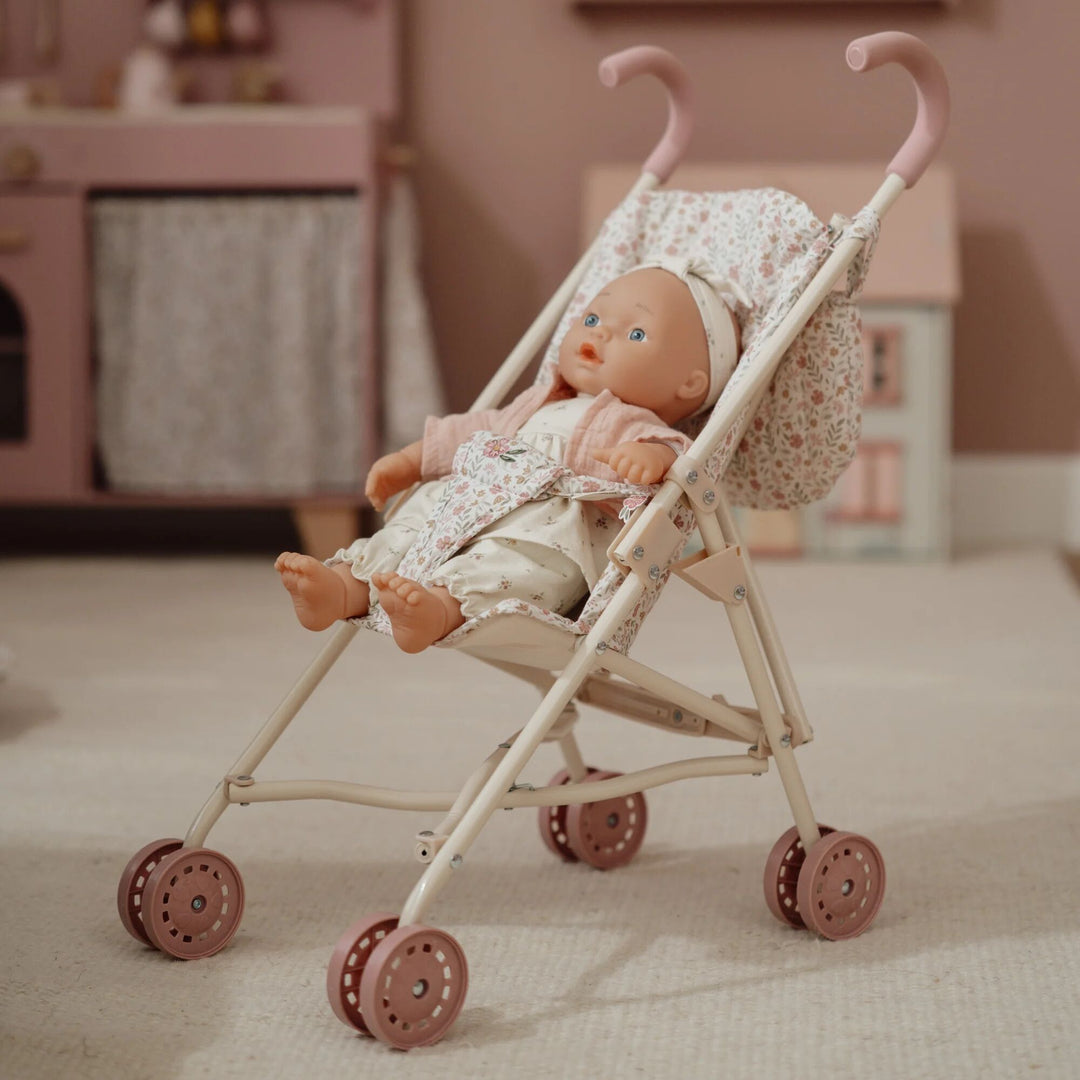 Little Dutch Metal Baby Doll Stroller – Soft Flowers