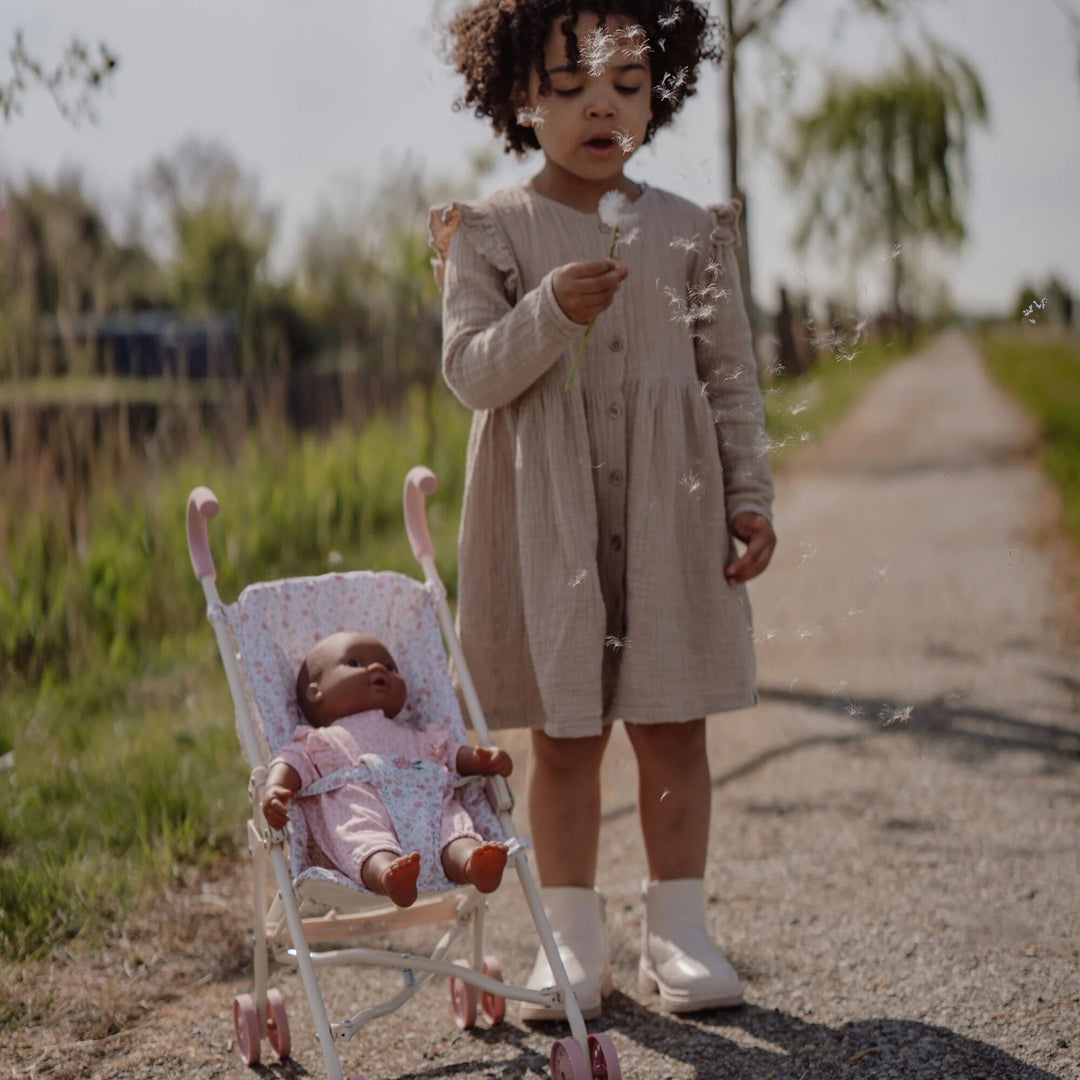 Little Dutch Metal Baby Doll Stroller – Soft Flowers