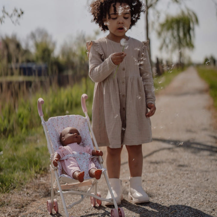 Little Dutch Metal Baby Doll Stroller – Soft Flowers