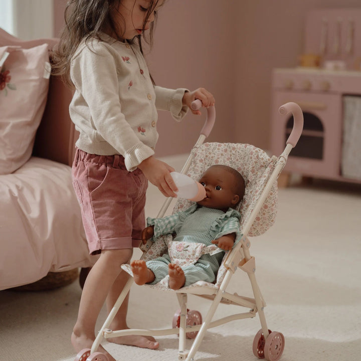 Little Dutch Metal Baby Doll Stroller – Soft Flowers