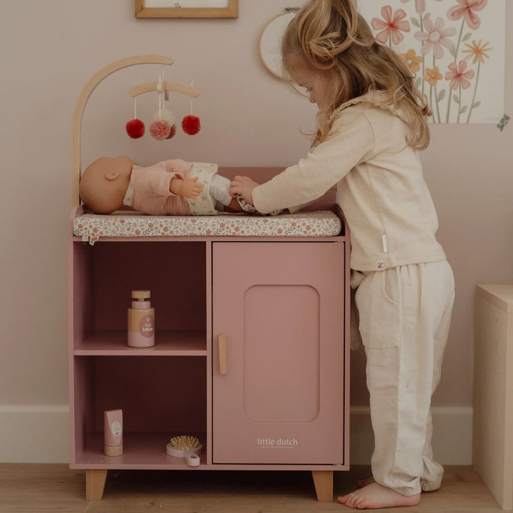 Little Dutch Baby Doll Changing Table – Soft Flowers