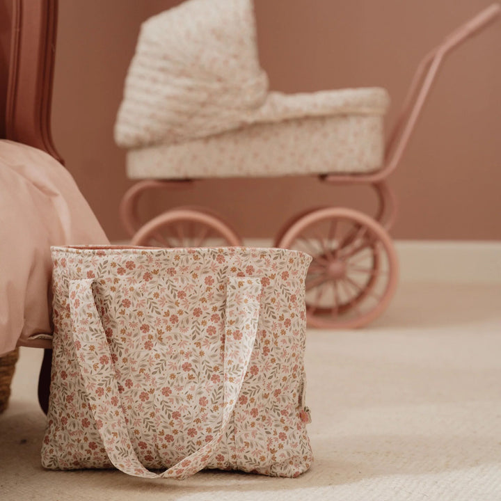 Little Dutch Baby Doll Diaper Bag Playset – Soft Flowers