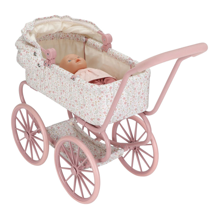 Little Dutch Vintage Metal Baby Doll Pram – Soft Flowers