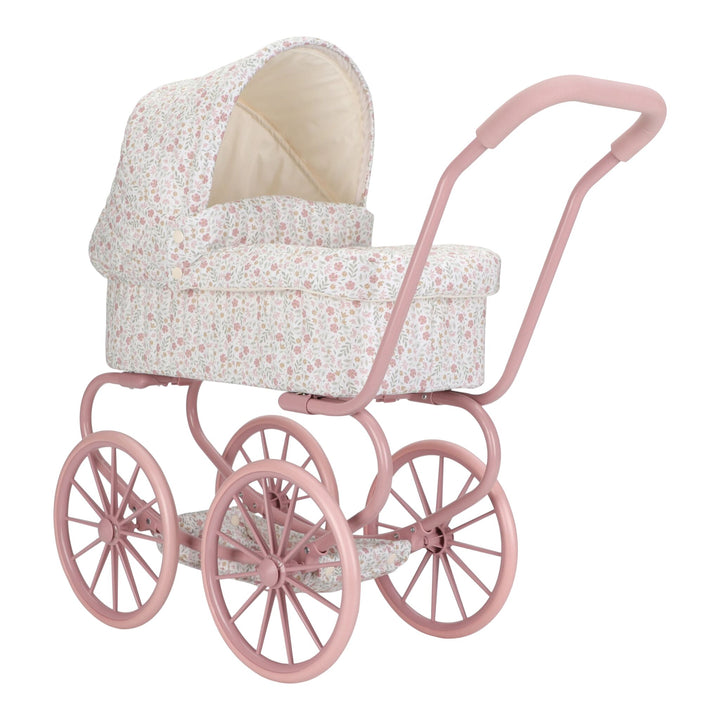Little Dutch Vintage Metal Baby Doll Pram – Soft Flowers