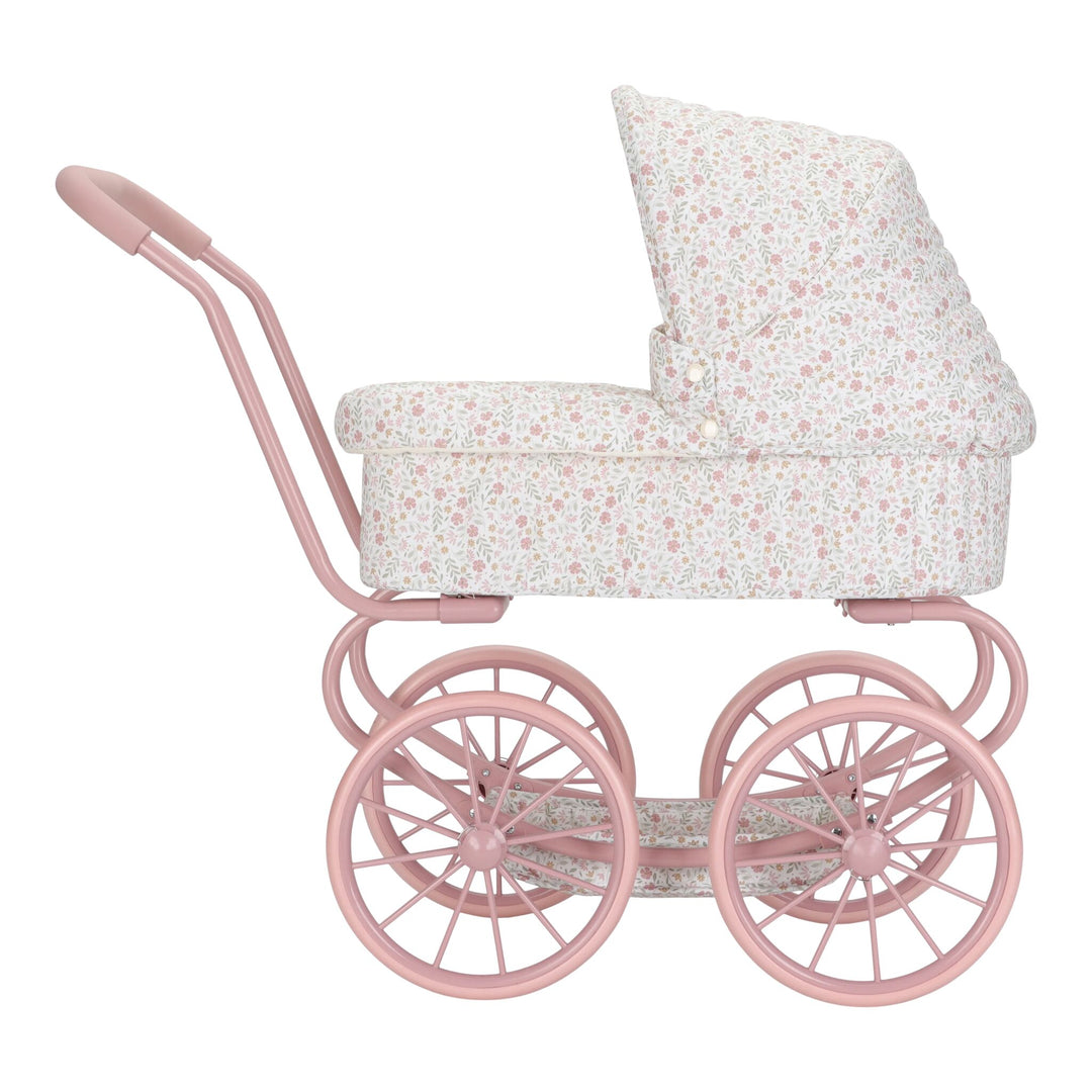 Little Dutch Vintage Metal Baby Doll Pram – Soft Flowers