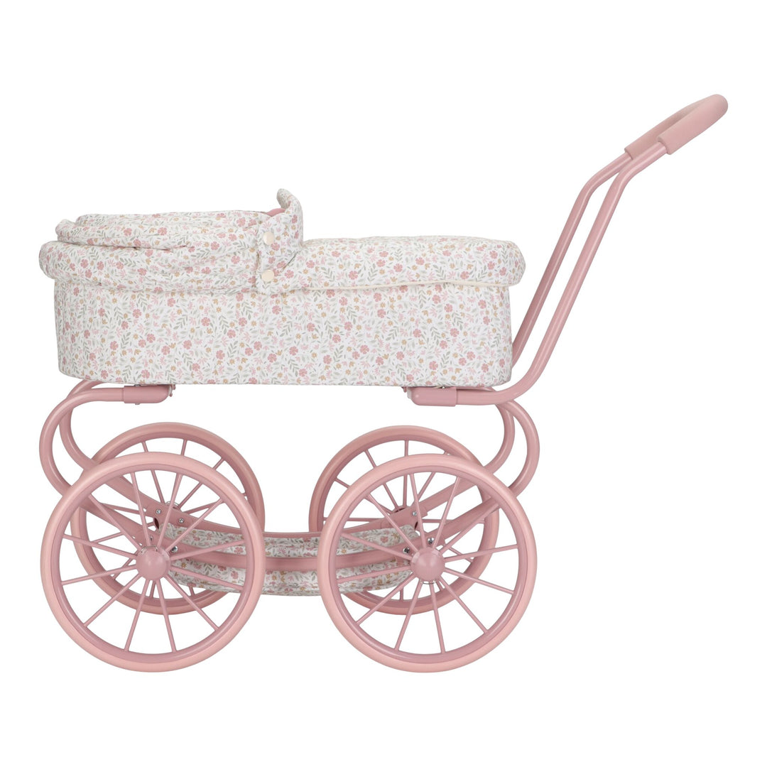 Little Dutch Vintage Metal Baby Doll Pram – Soft Flowers