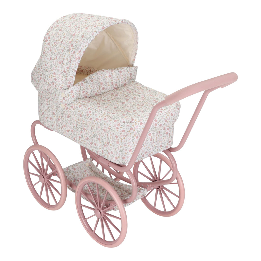 Little Dutch Vintage Metal Baby Doll Pram – Soft Flowers