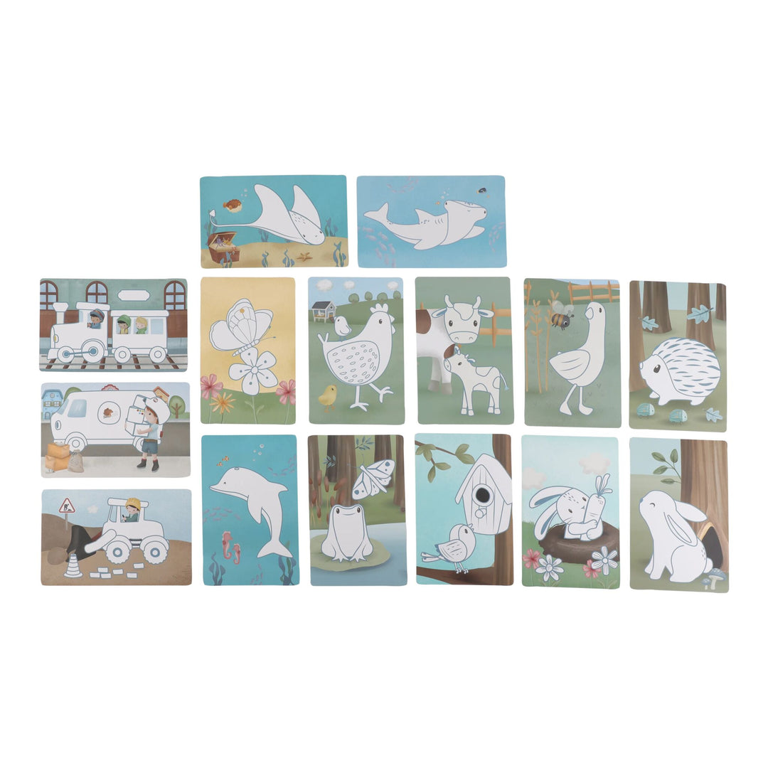 Little Dutch Forest Friends Drawing Tablet – Blue