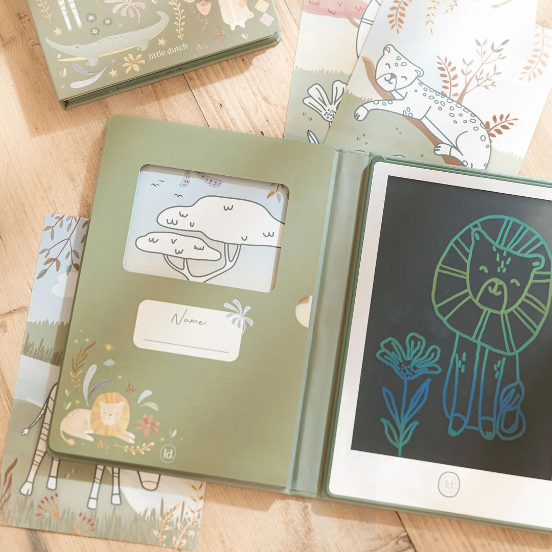 Little Dutch Safari Friends Drawing Tablet – Green