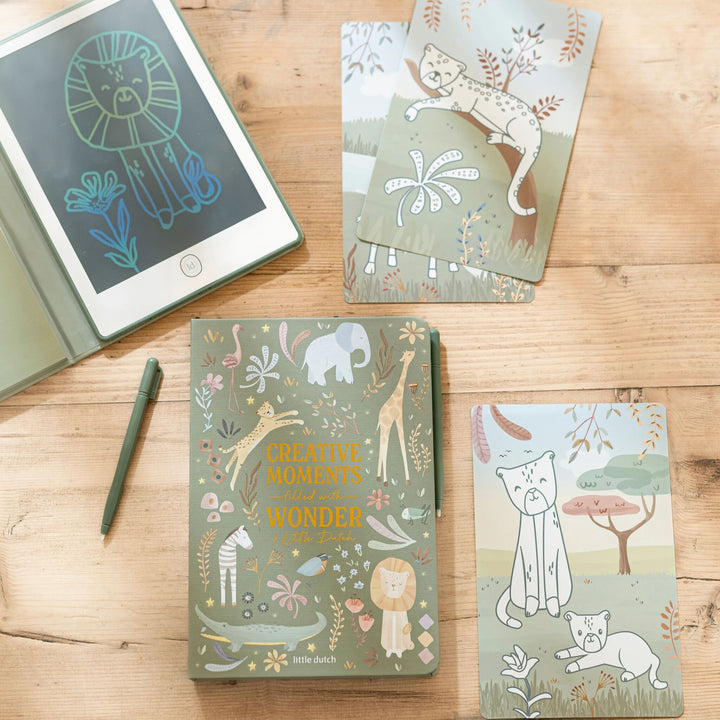 Little Dutch Safari Friends Drawing Tablet – Green