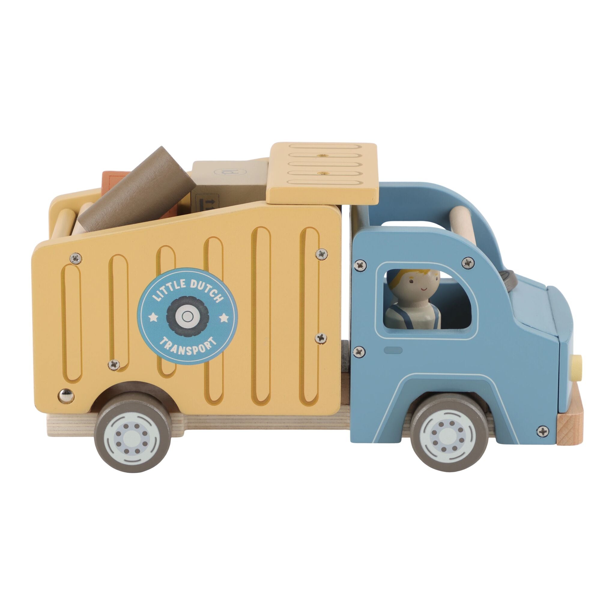 Little Dutch Wooden Dump Truck Playset