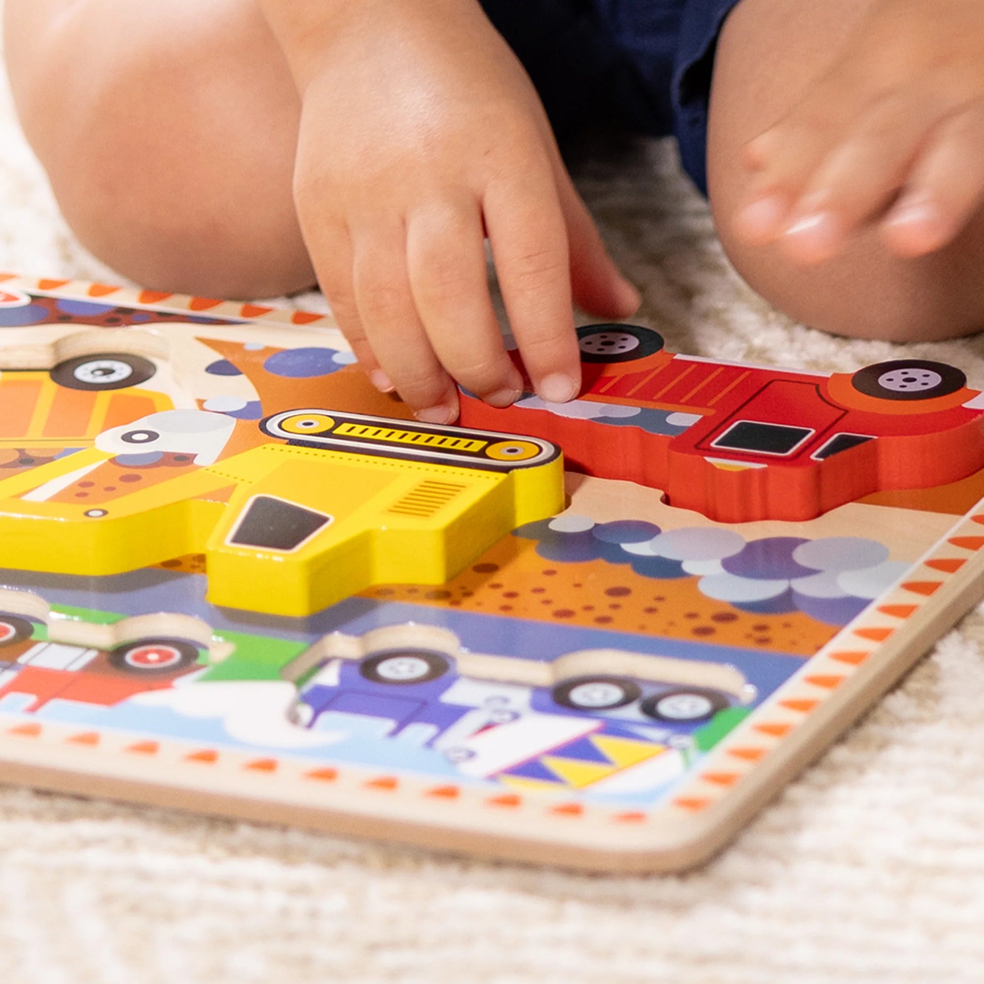 Melissa & Doug Construction Chunky Puzzle – 6 Pieces