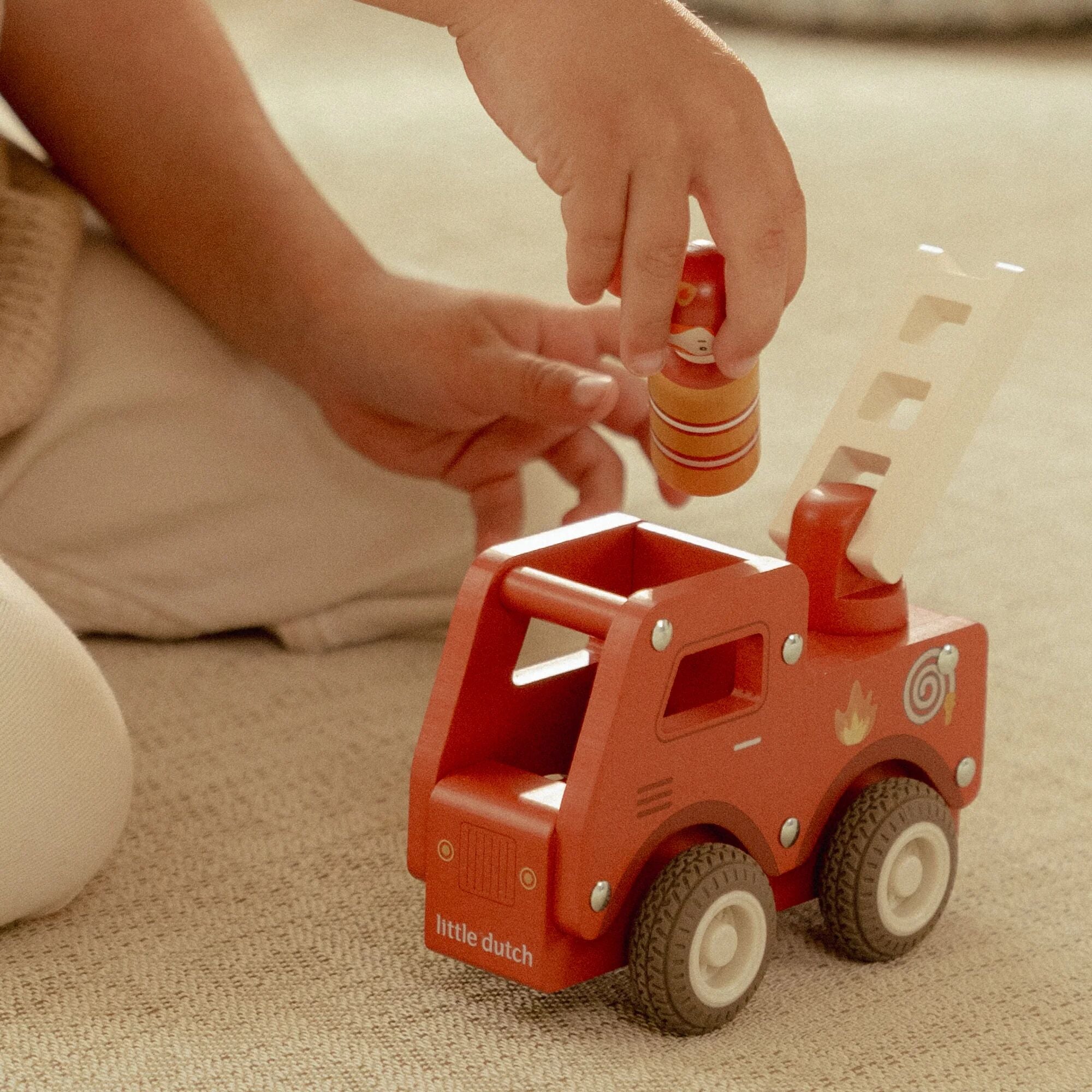 Little Dutch Wooden Fire Truck