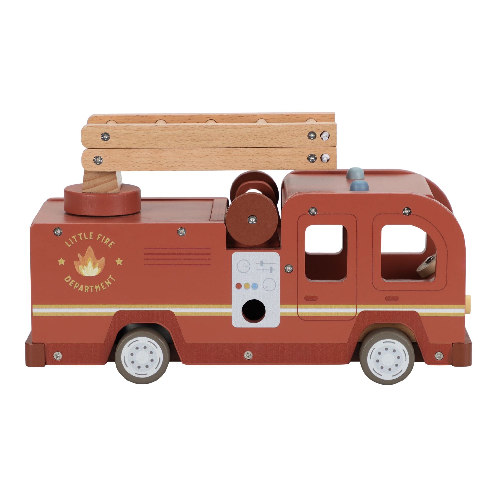 Little Dutch Wooden Fire Truck Playset