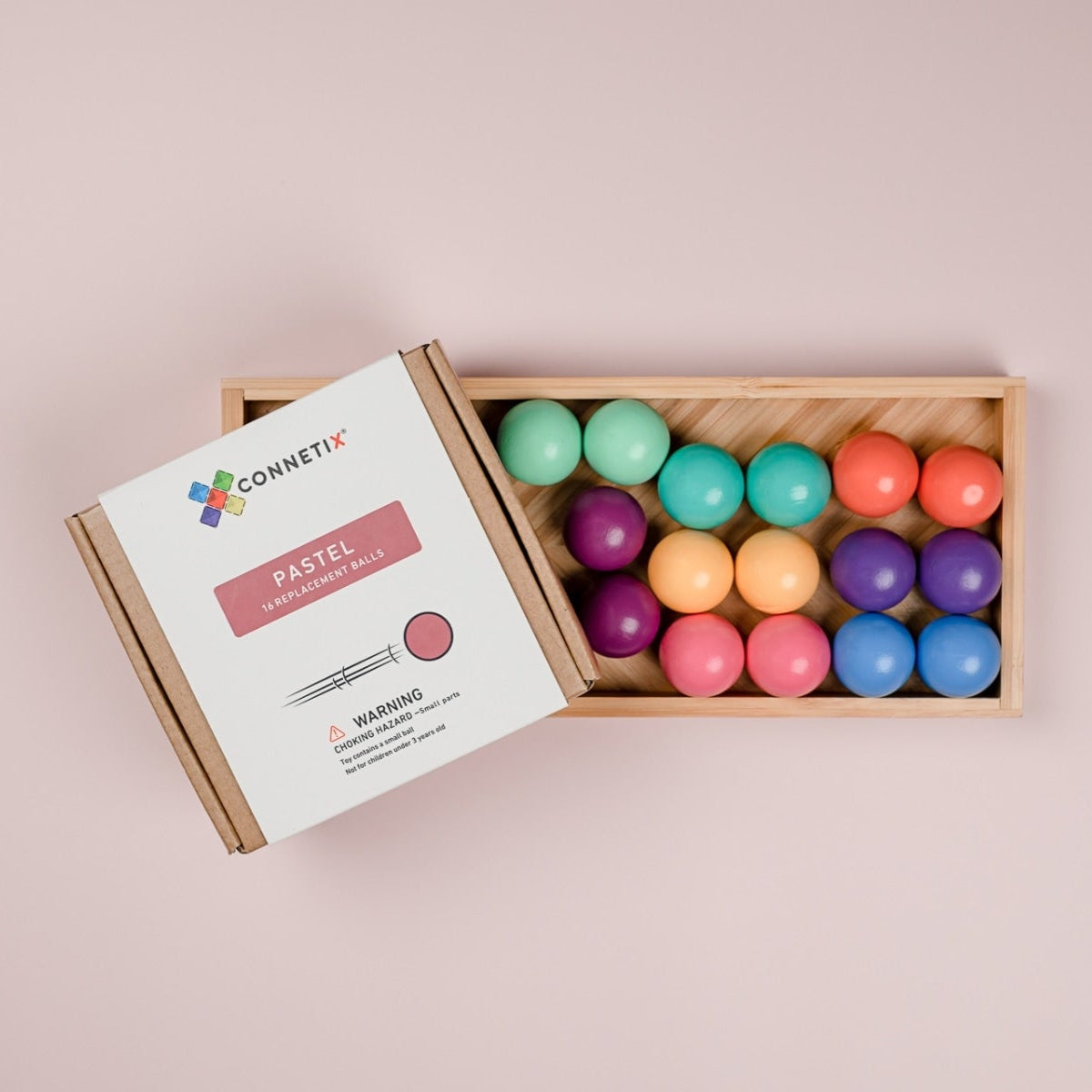 Connetix Tiles Pastel Ball Pack – 16 Piece