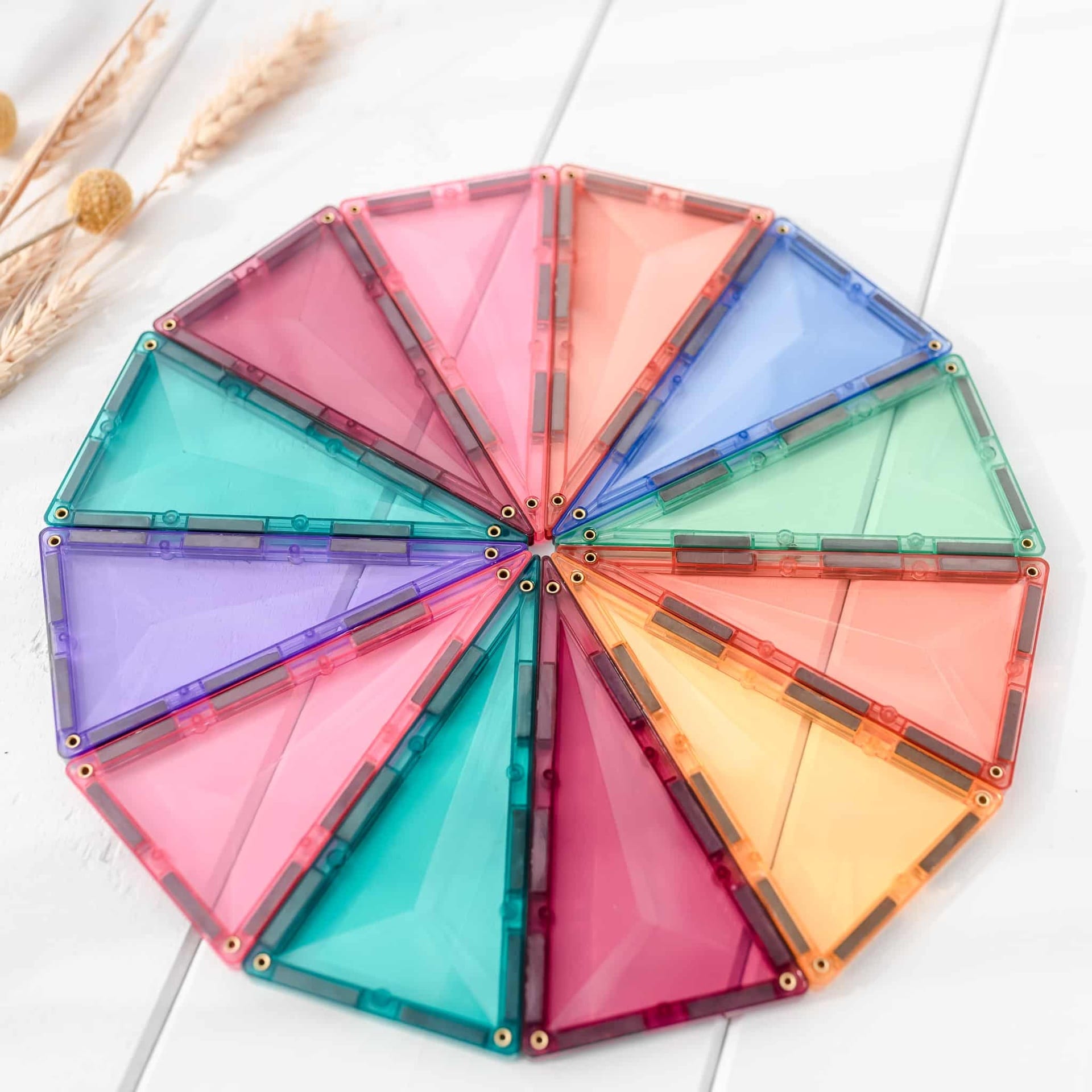 Connetix Tiles Magnetic Building Tiles Pastel Creative Pack – 120 Piece