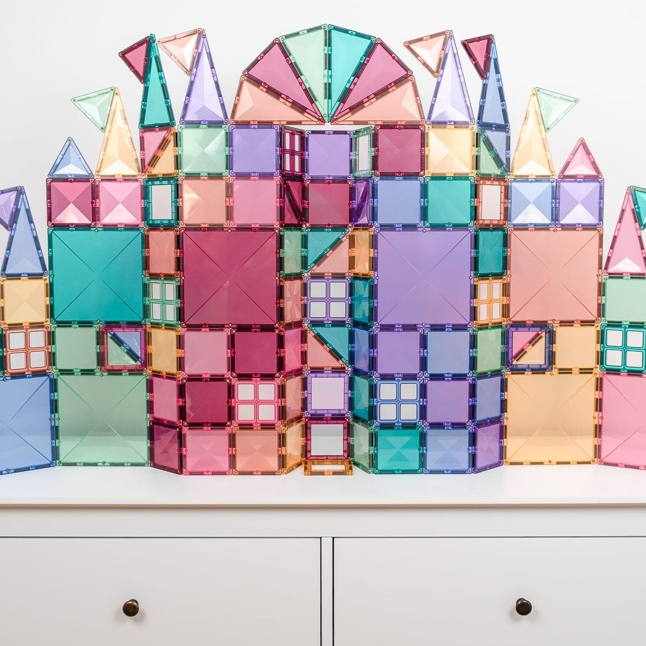 Connetix Tiles Magnetic Building Tiles Pastel Creative Pack – 120 Piece