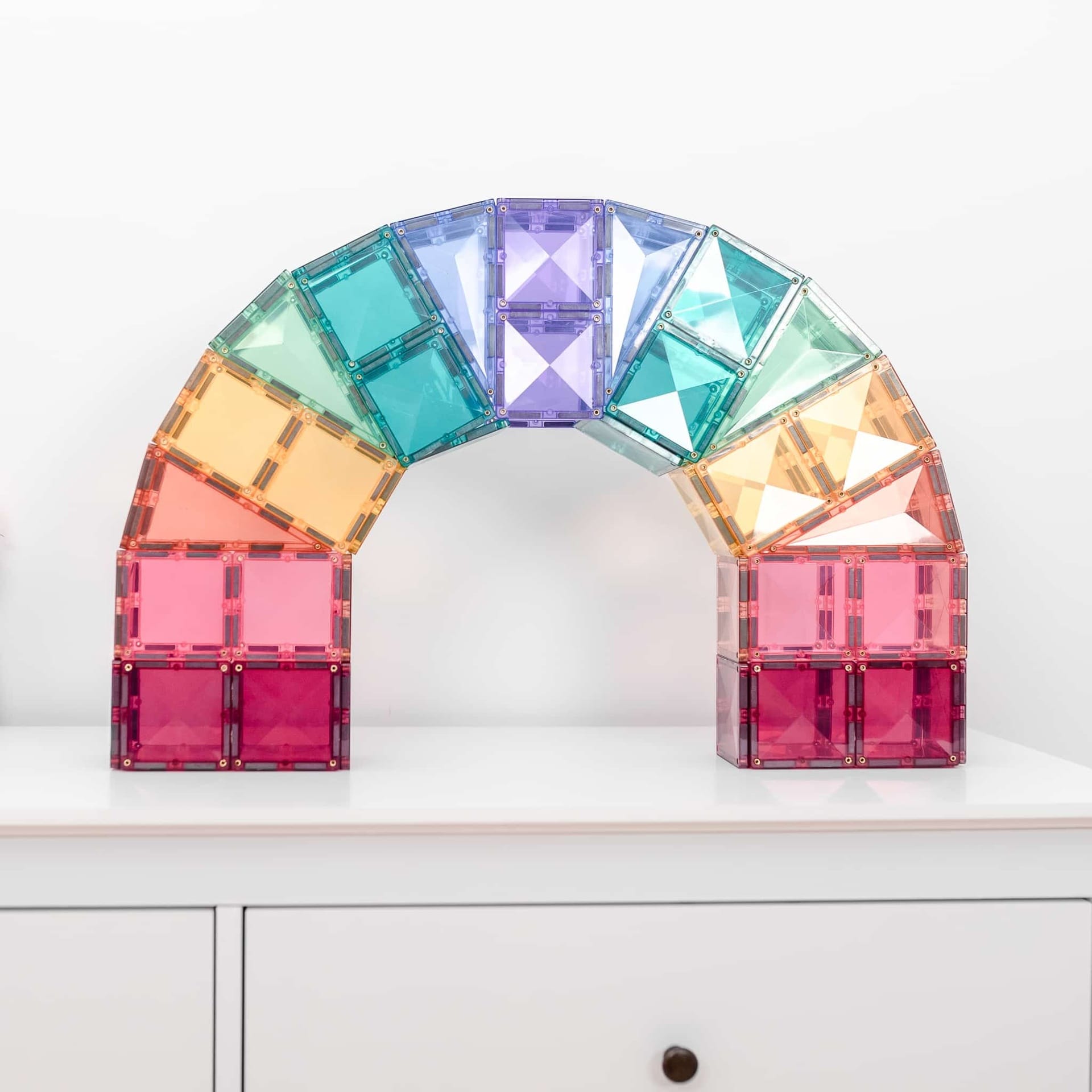 Connetix Tiles Magnetic Building Tiles Pastel Creative Pack – 120 Piece