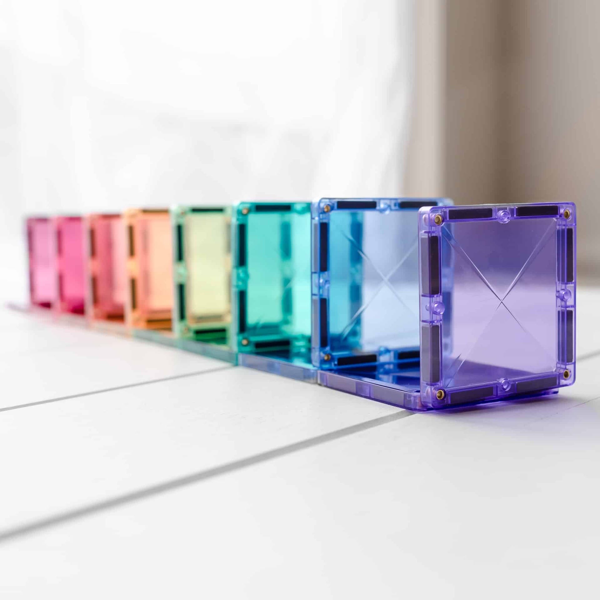 Connetix Tiles Magnetic Building Tiles Pastel Mega Pack – 202 Piece