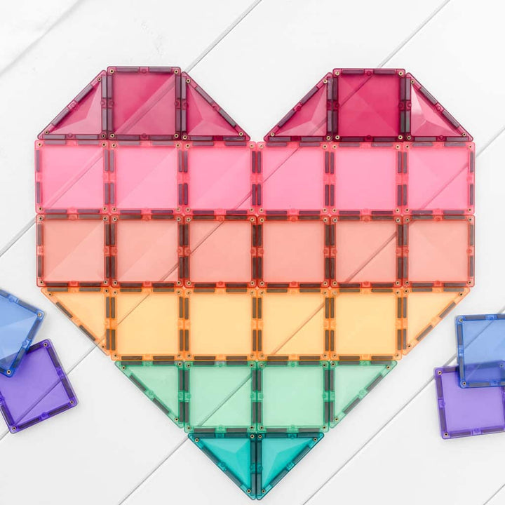 Connetix Tiles Magnetic Building Tiles Pastel Mega Pack – 202 Piece