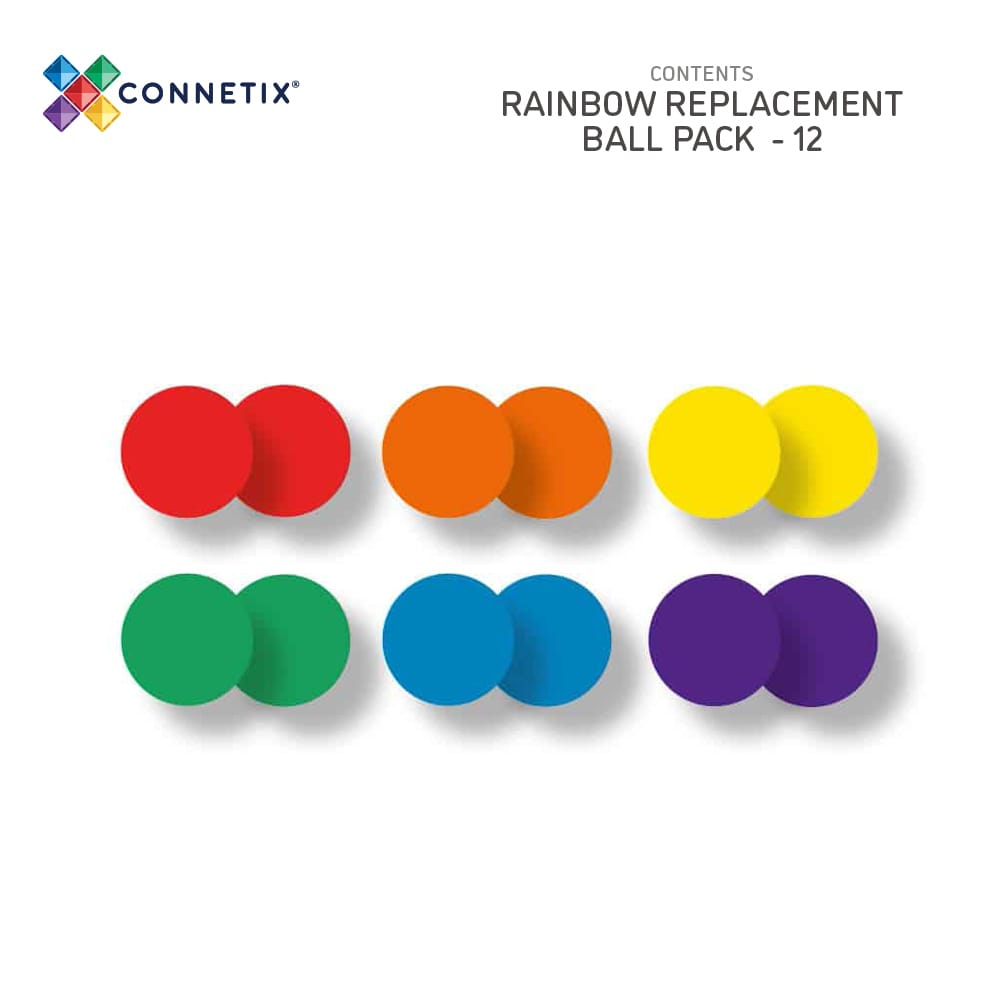 Connetix Tiles Rainbow Ball Pack – 12 Piece
