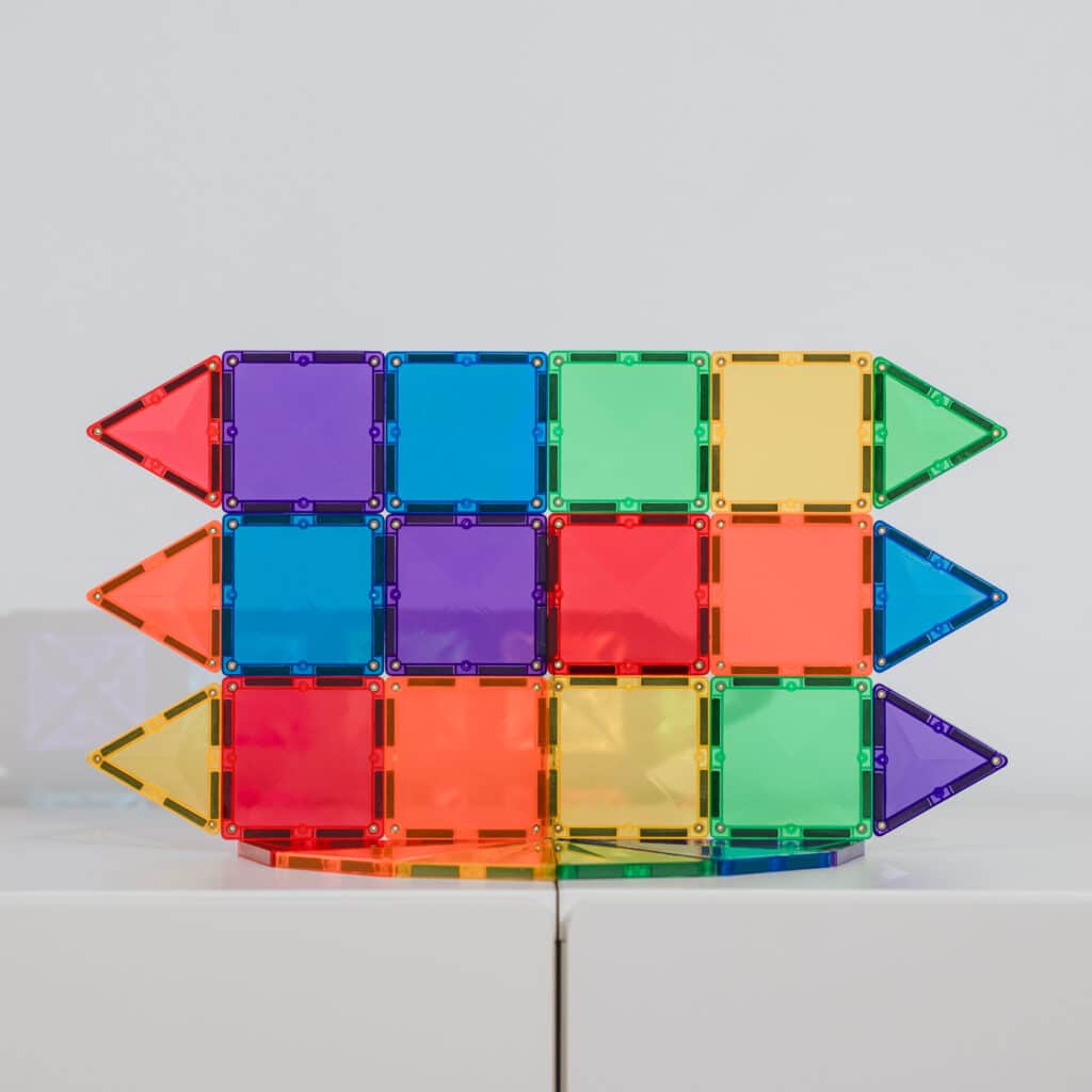 Connetix Tiles Magnetic Building Tiles Rainbow Mini Pack – 24 Piece