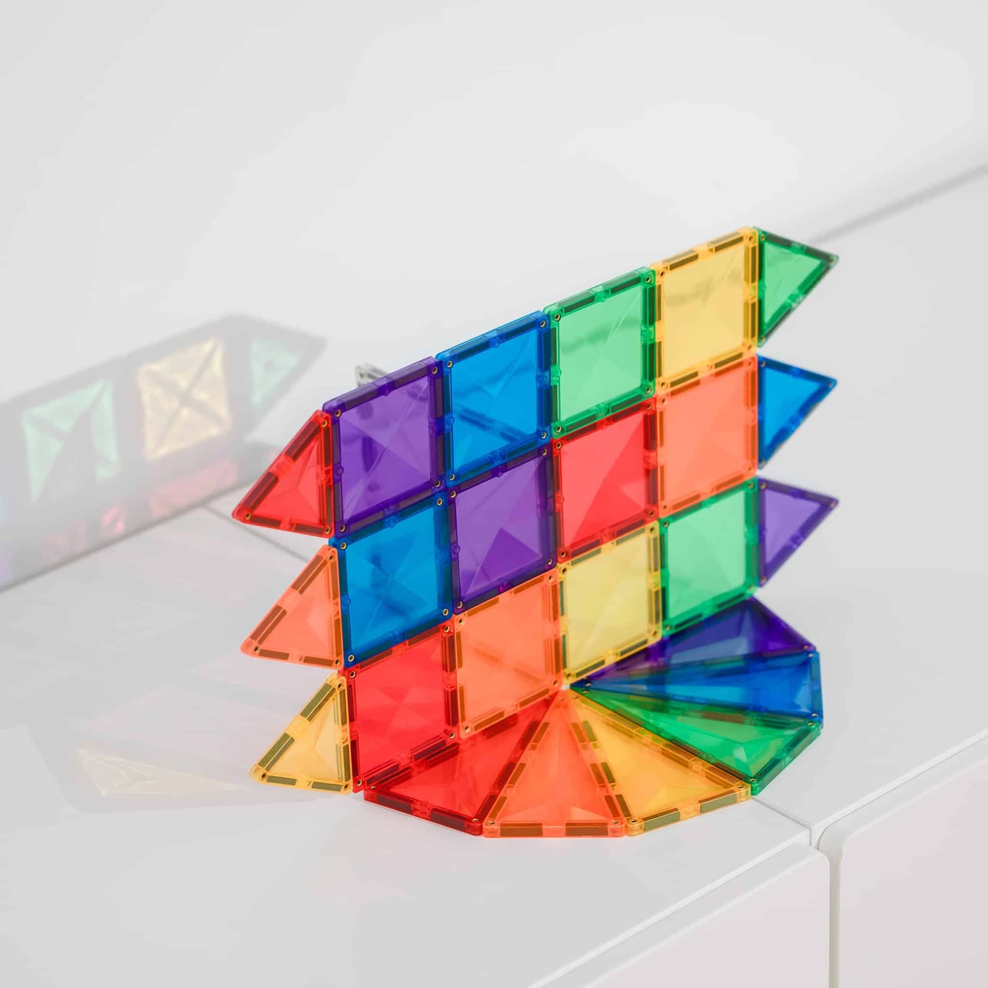 Connetix Tiles Magnetic Building Tiles Rainbow Mini Pack – 24 Piece