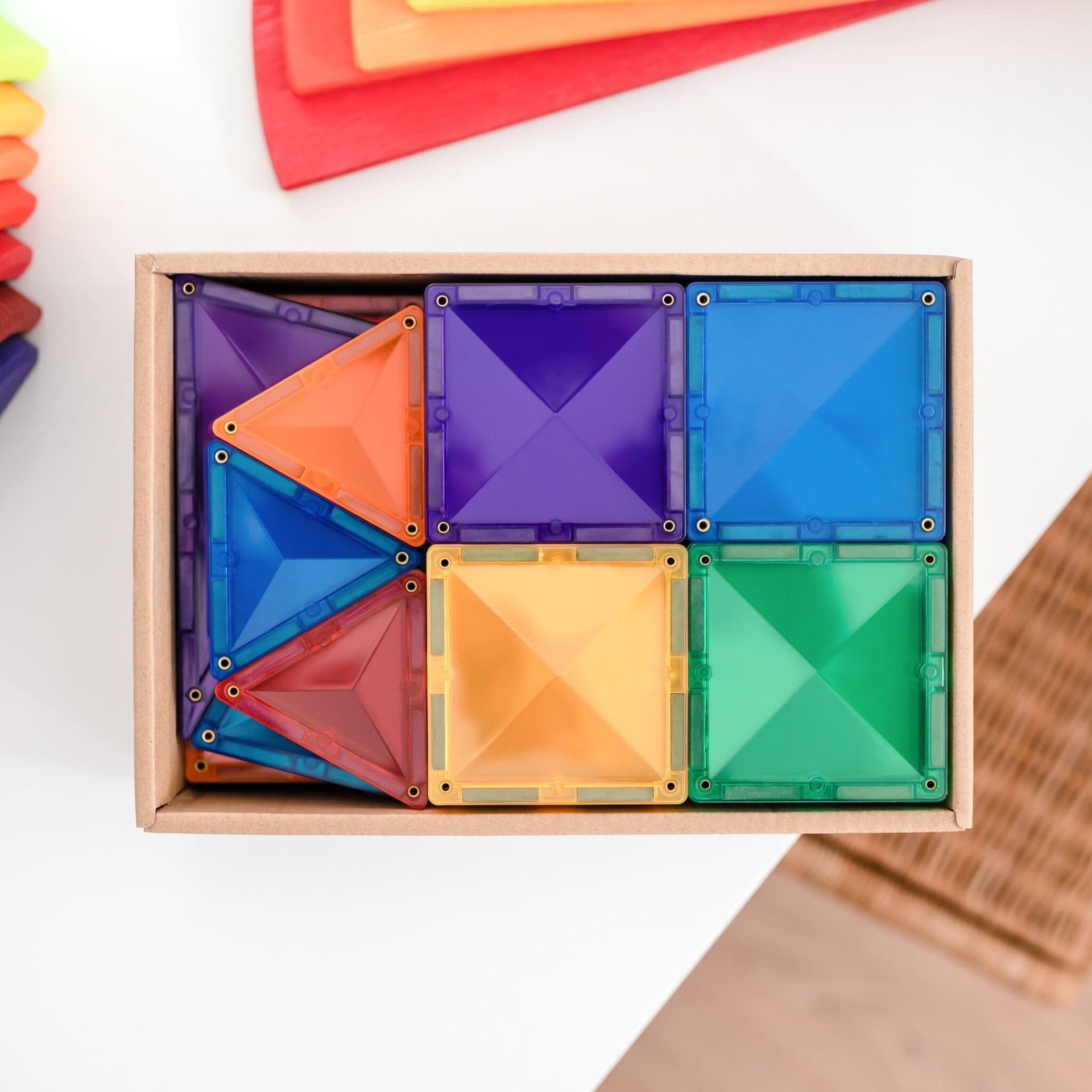 Connetix Tiles Magnetic Building Tiles Rainbow Starter Pack – 60 Piece