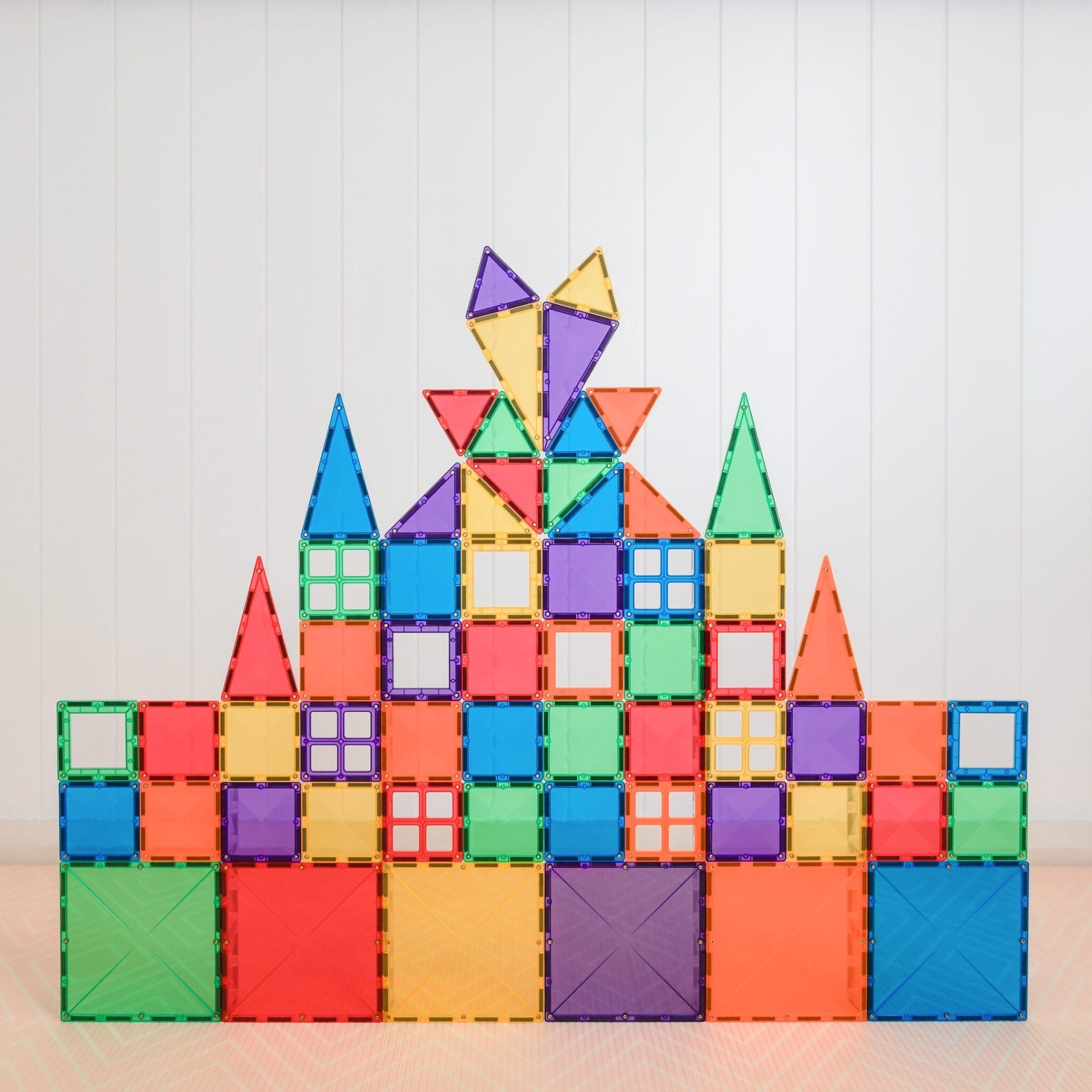 Connetix Tiles Magnetic Building Tiles Rainbow Starter Pack – 60 Piece
