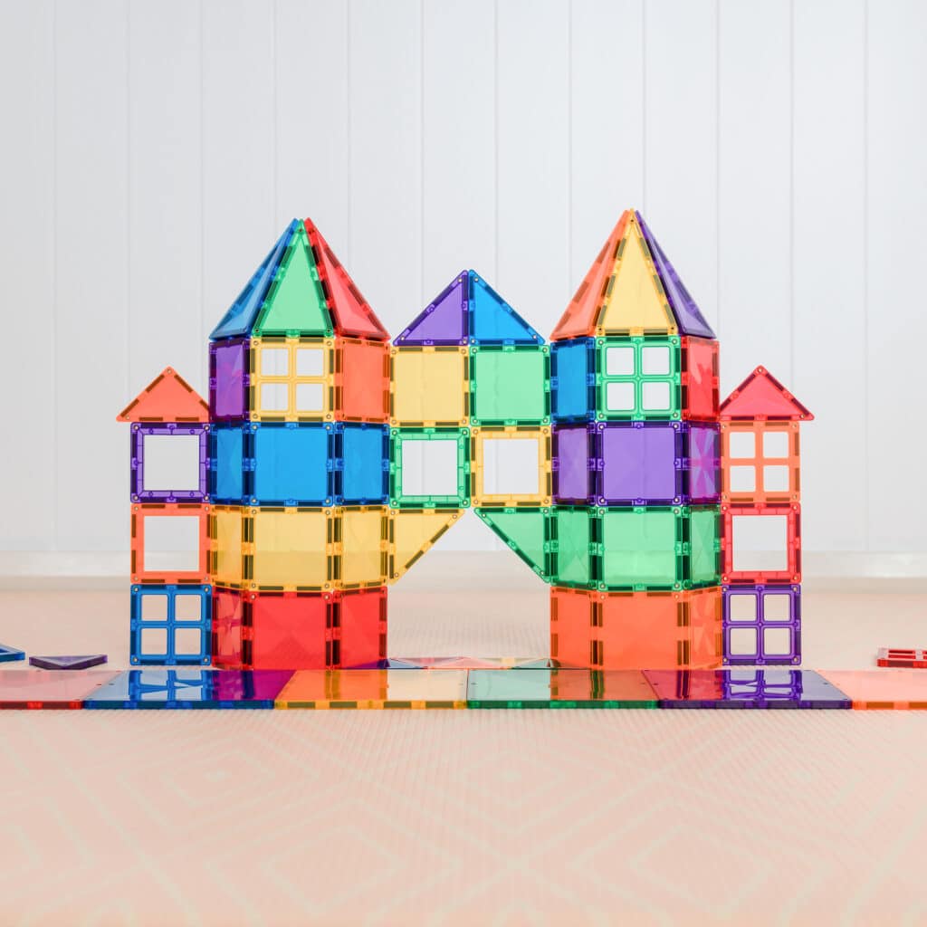 Connetix Tiles Magnetic Building Tiles Rainbow Starter Pack – 60 Piece