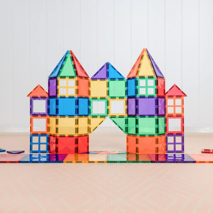Connetix Tiles Magnetic Building Tiles Rainbow Starter Pack – 60 Piece