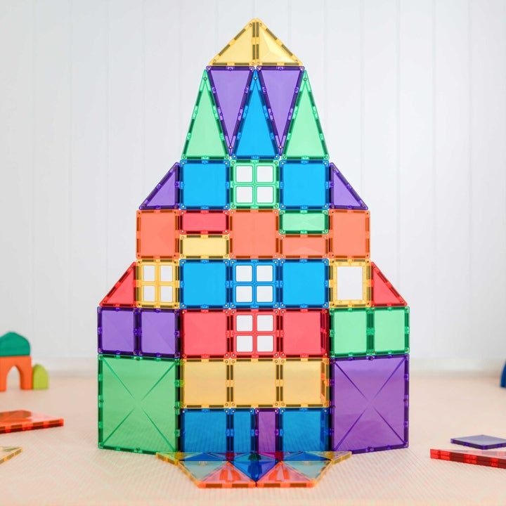Connetix Tiles Magnetic Building Tiles Rainbow Creative Pack – 102 Piece