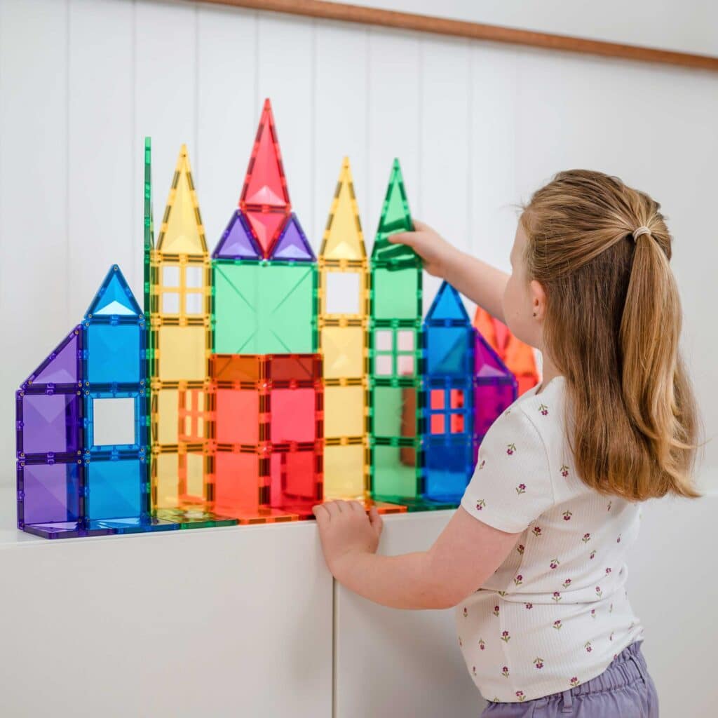 Connetix Tiles Magnetic Building Tiles Rainbow Creative Pack – 102 Piece