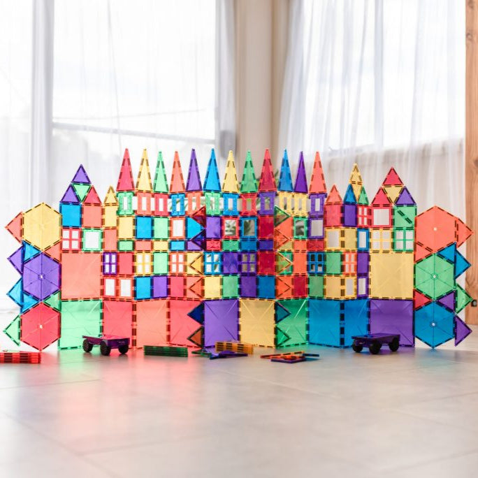 Connetix Tiles Magnetic Building Tiles Rainbow Mega Pack – 212 Piece