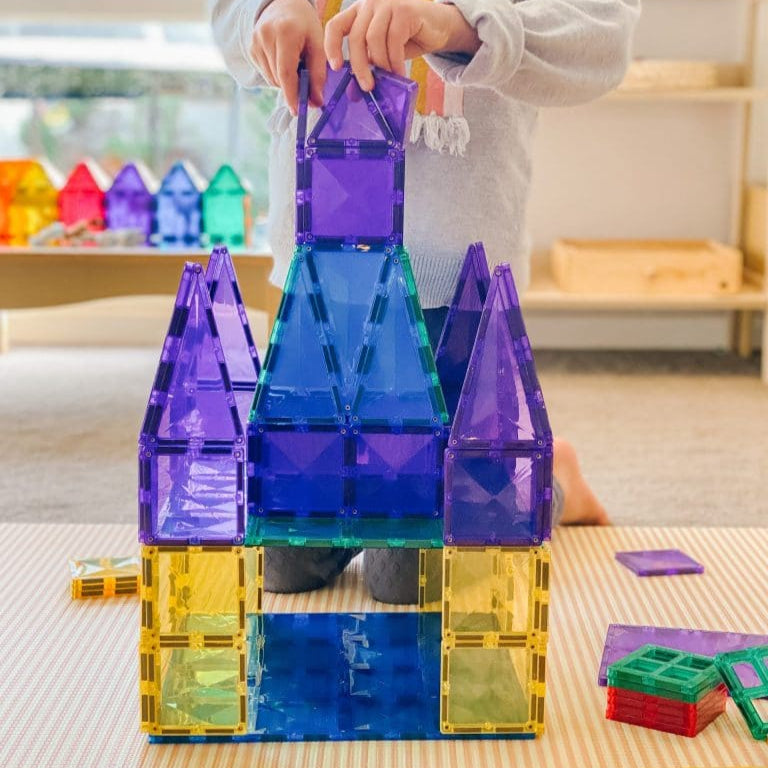 Connetix Tiles Magnetic Building Tiles Rainbow Blue &amp; Green Base Plate – 2 Piece