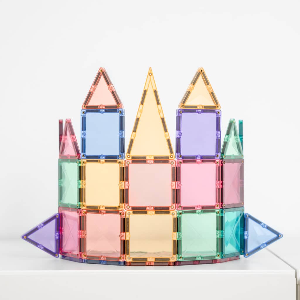 Connetix Tiles Magnetic Building Tiles Pastel Mini Pack – 32 Piece