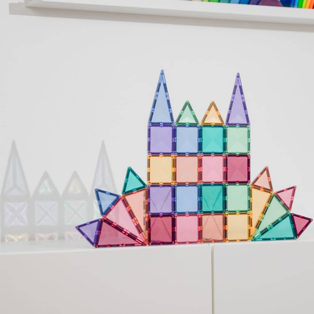Connetix Tiles Magnetic Building Tiles Pastel Mini Pack – 32 Piece