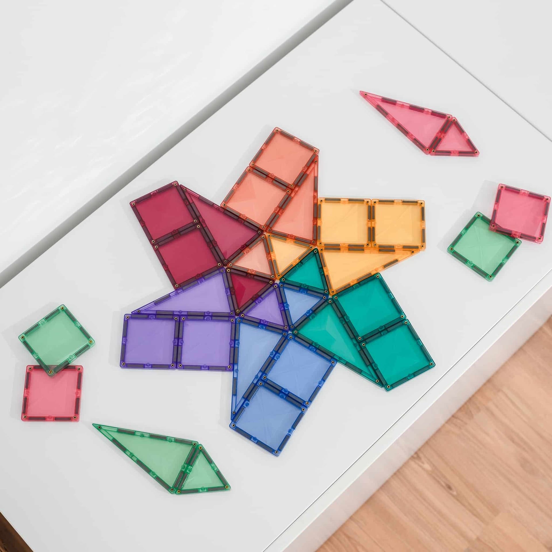 Connetix Tiles Magnetic Building Tiles Pastel Mini Pack – 32 Piece