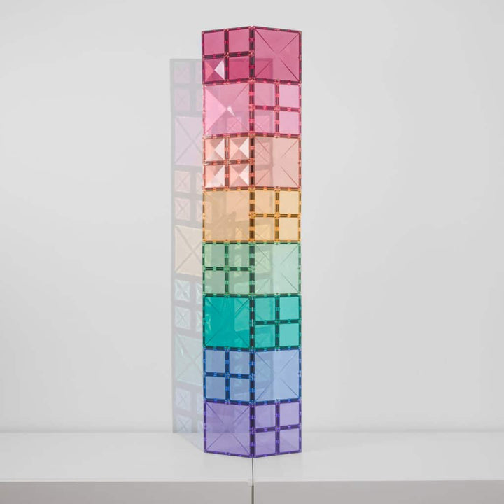 Connetix Tiles Magnetic Building Tiles Pastel Square Pack – 40 Piece