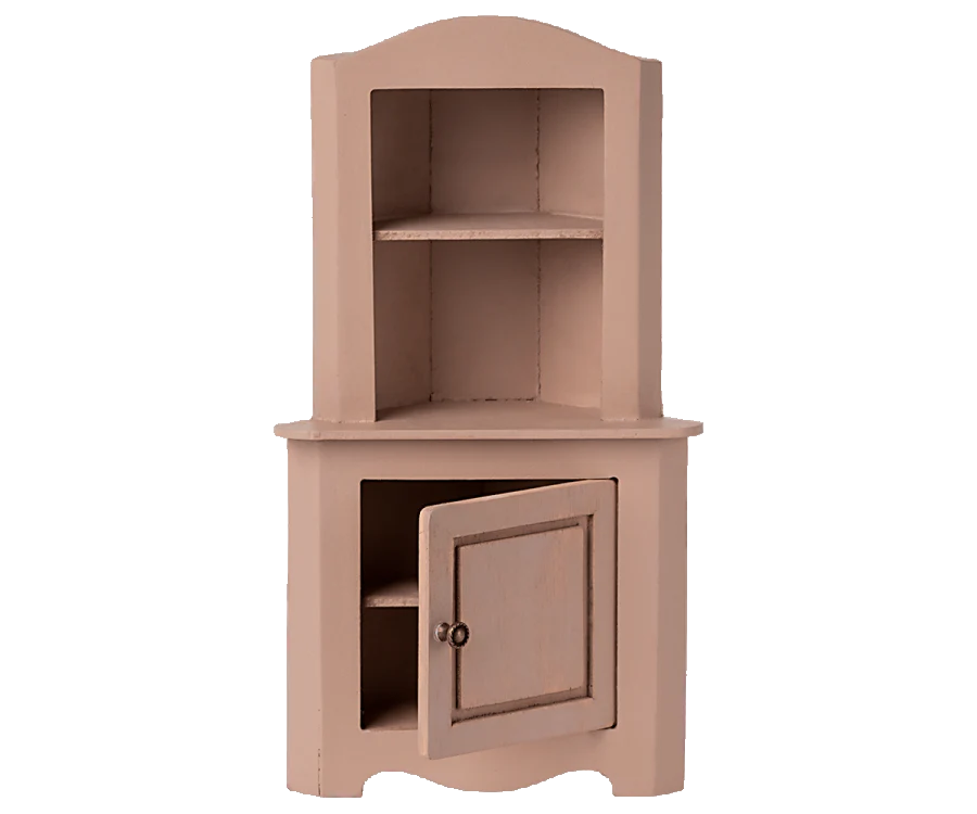 Maileg Miniature Mouse Corner Cabinet – Rose