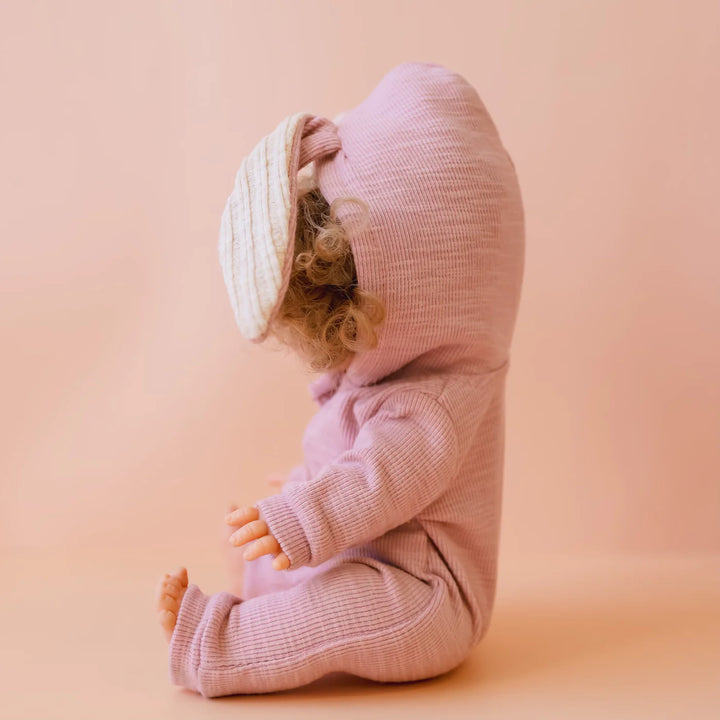 Tiny Harlow Tiny Threads Baby Doll Bunny Ear Onsie – Pink