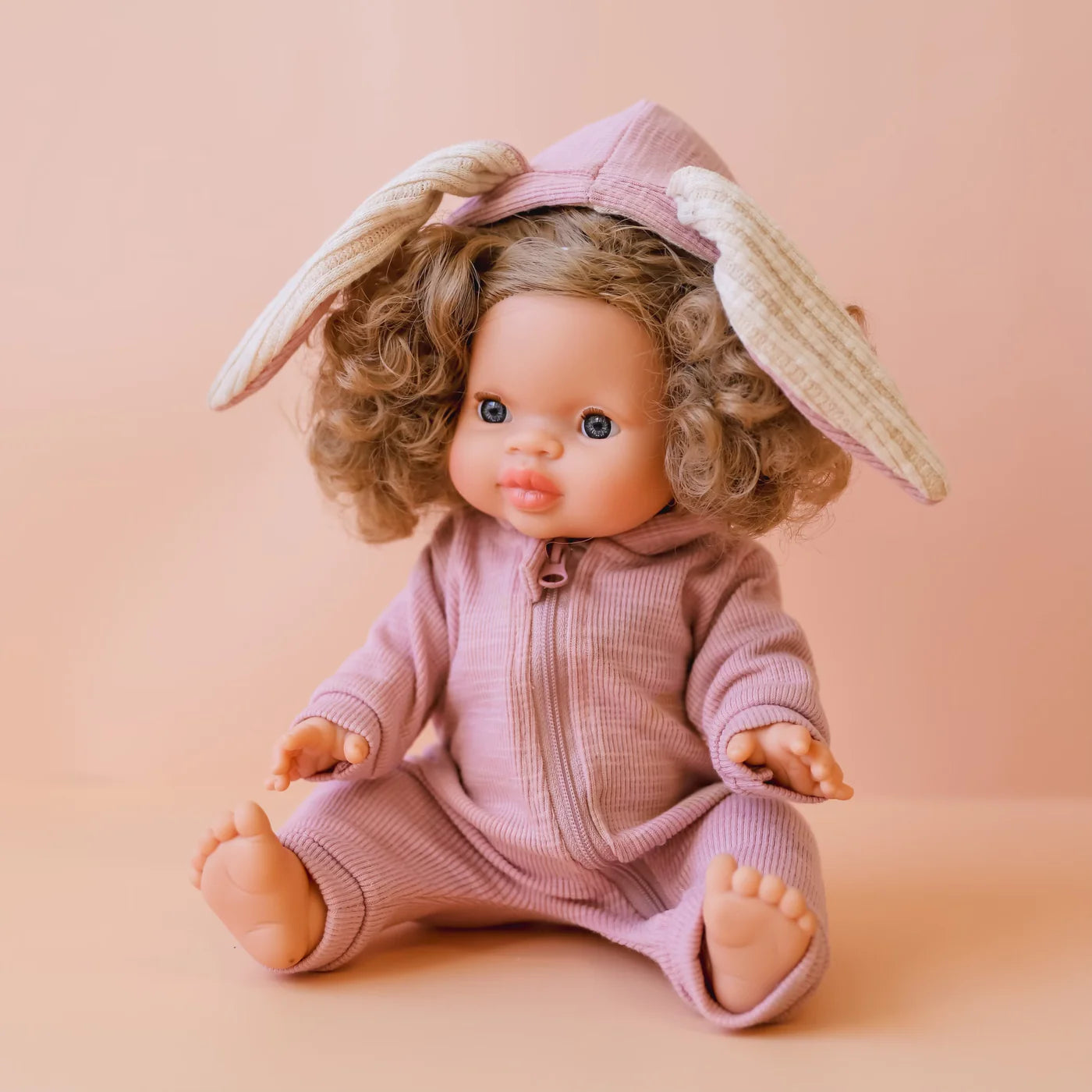 Tiny Harlow Tiny Threads Baby Doll Bunny Ear Onsie – Pink