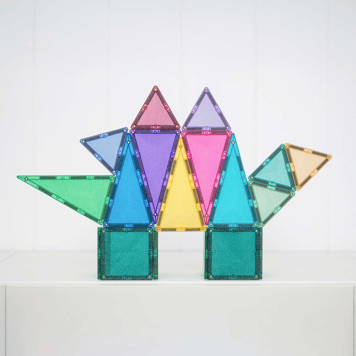 Connetix Tiles Magnetic Building Tiles Glitter Castle Pack – 48 Piece
