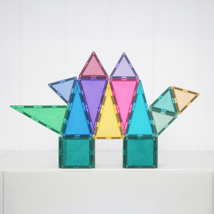 Connetix Tiles Magnetic Building Tiles Glitter Castle Pack – 48 Piece